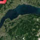 تصویر ماهواره ای از دریاچه لمان سوئیس