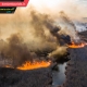 آتش سوزی وسیع جنگلی در محدوده شهر چرنوبیل